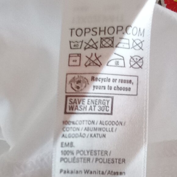 TOPSHOP embroidered ruffled blouse - Picture 13 of 16